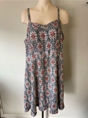 Torrid Challis Tank Dress Smocked Plus Size 3 3X